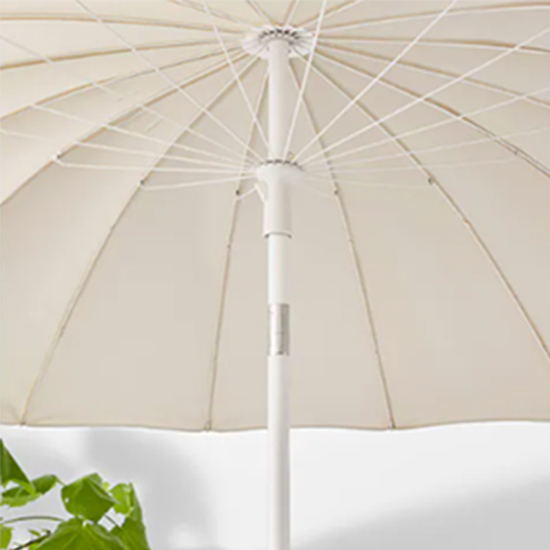 Stylus recens albus magnae magnitudinis multi costae Outdoor patio umbrellae horti